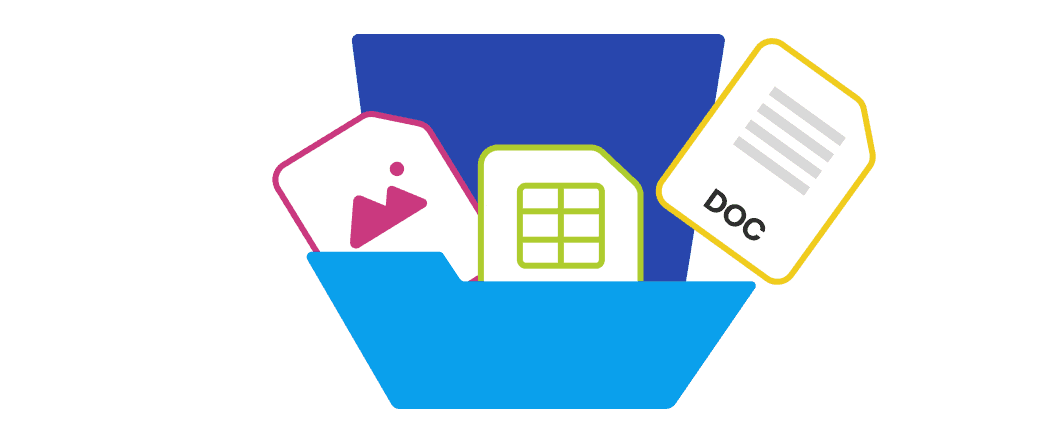 File icons into joining into a folder